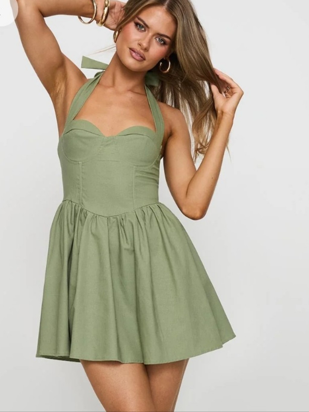 Princess Polly Lyle Mini Dress In Green